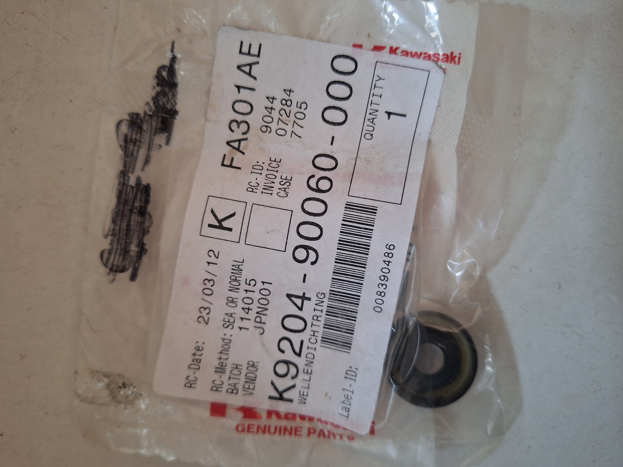 Bild von SUZUKI  WELLENDICHTRING  K9204-90060